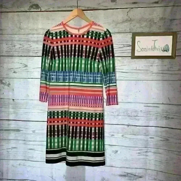 Eliza j multi color geometric shift dress 4 - Picture 6 of 11